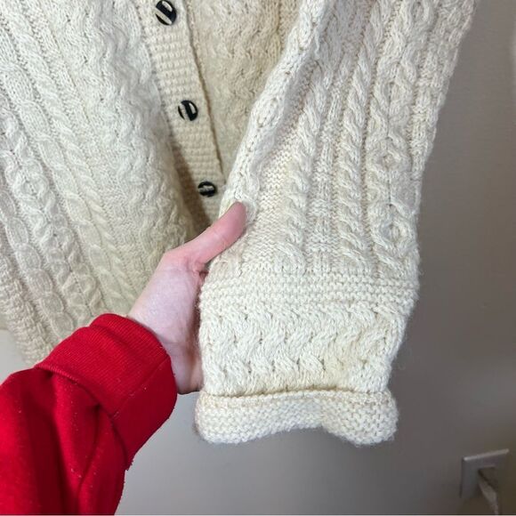 Cozy Cream Cable Knit Cardigan - Picture 11 of 14